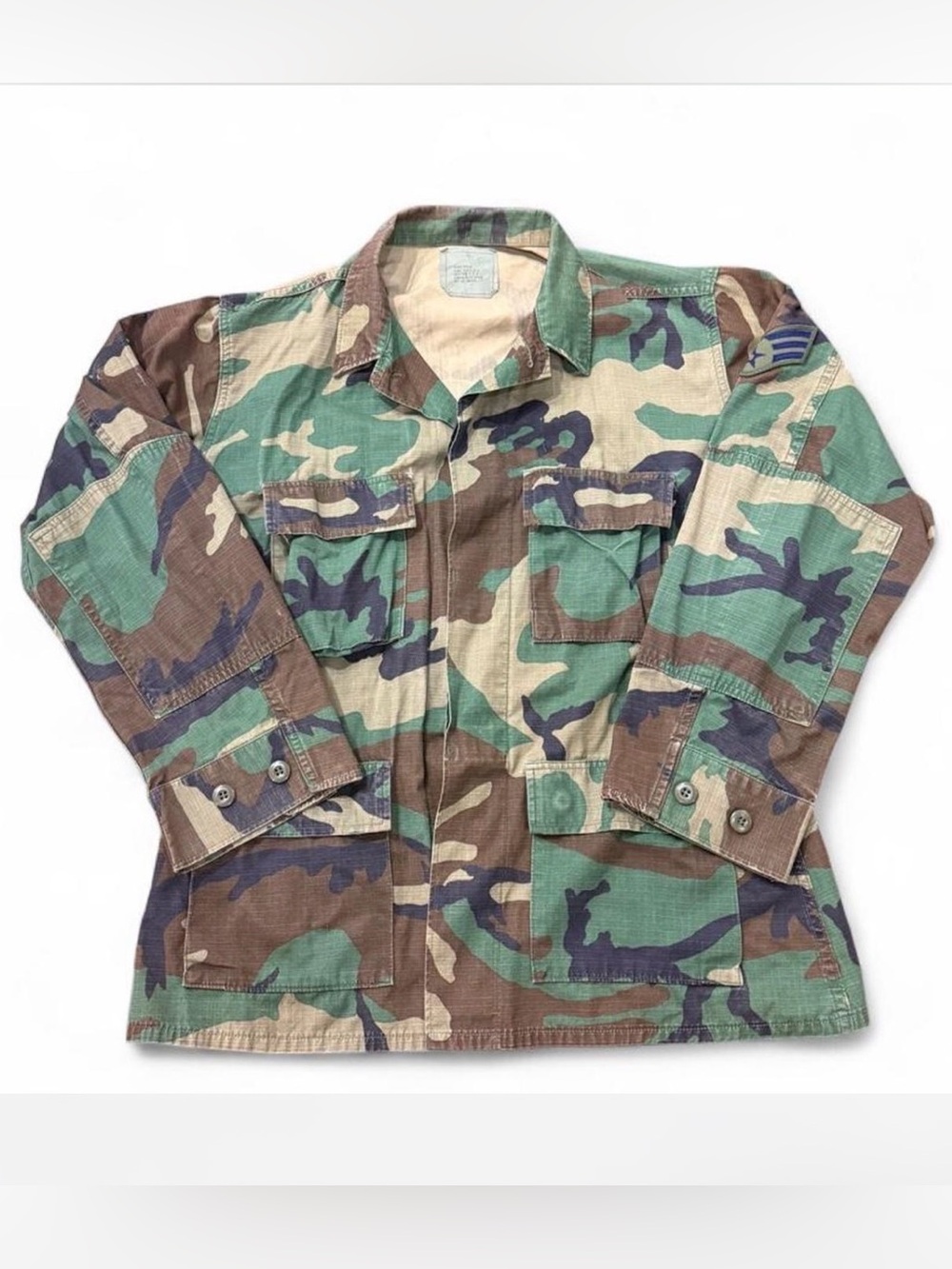 VINTAGE Men’s M Classic Woodland Camo Field Jacket